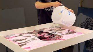 How to make an EPOXY TABLE / art & resin