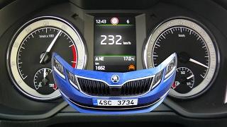 Skoda Octavia Combi 1,8 TSI 4x4 2017 facelift - acceleration 0-230 km/h