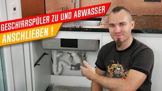 Geschirrspüler im Spülenschrank anschließen, Spülmaschine anschließen, 4K Video, Küchenkönig