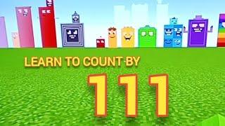 Learn to count by 111 with Noah, Minecraft Number blocks