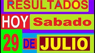 Ultimos RESULTADOS SORTEOS DE LOTERIAS Y CHANCES DE HOY SABADO 29 DE JULIO DEL 2023(actualizado)