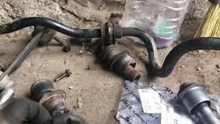 Nissan X-Trail T31, замена сайлентблоков переднего подрамника / Suspension repair