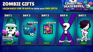 DAILY Brawl-O-Ween FREE GIFTS! DEAD BOXES BRAWL STARS UPDATE!!!