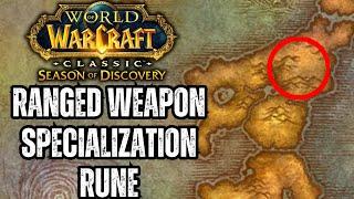 Ranged Weapon Specialization Rune Location | Season of Discovery Phase 4