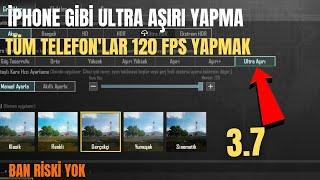 PUBG MOBİLE 3.7 İÇİN 120 FPS ULTRA HD YAPMAK | 120 fps config pubg mobile