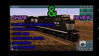 SHARE ADDONS LOKOMOTIF NS SD80M DIESEL COCOK DINAS PETI KEMAS