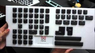 Max Keyboard Universal Cherry MX Translucent Clear Black Full Keycap Set