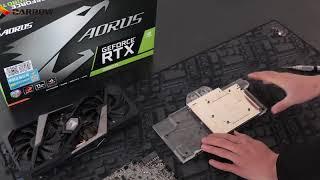 Barrow BS-GIX2080T-PA: Gigabyte AORUS RTX 2080Ti/2080/2070 Water Block Installation Tutorial