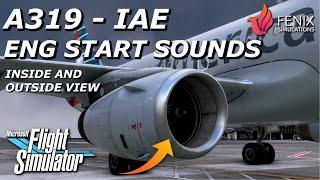 FENIX *NEW RELEASE* A319 - IAE ENGINE START SOUNDS