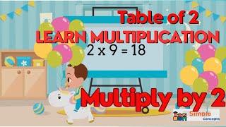 2 times tables song, Table of 2, Learn Multiplication, Math tables, Two Tables song,  2 Times tales