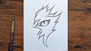 How to draw Dragon Eye | Dragon's eye step by step | easy tutorial