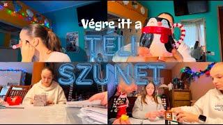 Végre itt a téli szünet | Vlogmas 20 nap