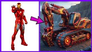 AVENGERS But EXCAVATOR VENGERS  All Characters (marvel & DC) 2024