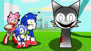 SONIC AND BABY SONIC VS ESCAPE EVIL SPRUNKI PRISON RUN IN ROBLOX