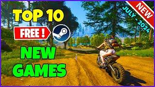 TOP 10 NEW Free Steam Games to Play! (July 2024)