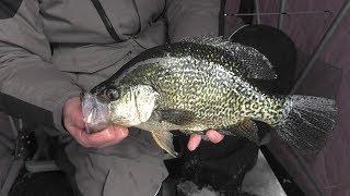 Ice Fishing Enormous PANFISH - Nebraska Sandhills Shallow Water Panfish - Jason Mitchell Outdoors