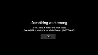 how to solve your device camera error code:(0x800706BE) on windows 10