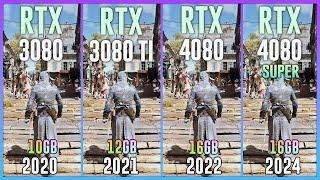 RTX 3080 vs RTX 3080 TI vs RTX 4080 vs RTX 4080 SUPER - Test in 20 Games