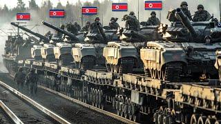 Horrifying moment! Ukrainian Army Destroys Train Transporting Many North Korean Tanks - Arma 3