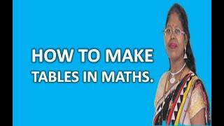 Tables of Maths / #short/#tablesofmaths/ How to make Table?