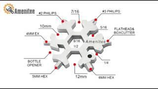 Amenitee 15-in-1 Stainless Multi-tool