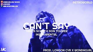 Travis Scott - CAN'T SAY (Instrumental)