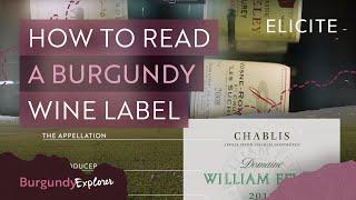 How To Read A Burgundy Wine Label