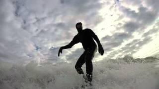 Surfing Atwater Park, Shorewood, WI.