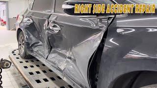 Incredible Repair Techniques! Witness Nissan Car's Right-Side Collision Transformation!