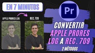 How to CONVERT APPLE ProRes LOG to REC709 | Adobe Premiere Pro Tutorial