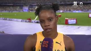 Paris 2024 | Jamaica's Tia Clayton post 100m final interview | SportsMax