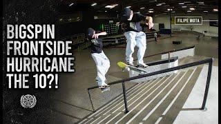 Bigspin Frontside Hurricane The 10 Stair?! | Filipe Mota