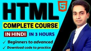 HTML Tutorial for Beginners in Hindi | Complete HTML with Notes & Code | HTML Full Course