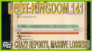 UNBELIEVABLE LOSSES IN CRAZY REPORTS FROM LOST KINGDOM 141 - Rise of Kingdoms