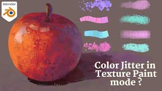 How to jitter color in Texture Paint Mode || Blender 4.3