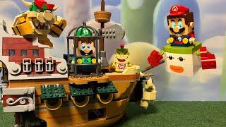 Can Mario save Luigi from Bowser's cursed family? LEGO vs Original