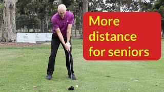 Best senior golf swing for distance