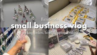 small business vlog! Packing orders, bead shopping at michaels, designing new charms for the shop