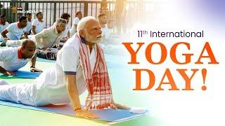 PM Narendra Modi participates in 11th International Yoga Day Celebrations, Visakhapatnam