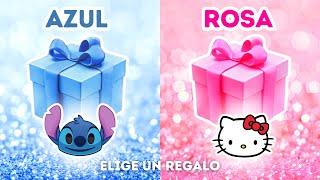 ELIGE TU REGALO  AZUL O ROSA  Desafío de 2 Cajas de Regalo  Elige 1 Regalo de 2