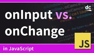 What's the Difference Between the Input and Change Event in JavaScript?