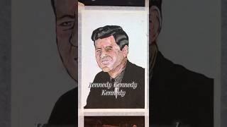 Day 2 of Painting Presidents: John F. Kennedy #art #usa #watercolor #paintingpresidents