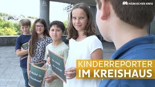 Kinderreporter im Kreishaus Lüdenscheid unterwegs