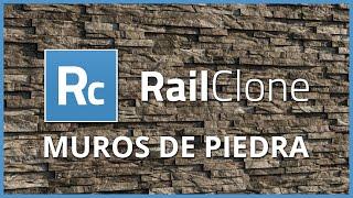 3D Studio MAX Muros y Suelos de piedra con RAIL CLONE