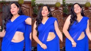 Tamil Serial Actress Sudha Saree Rare Navel