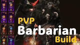 Diablo immortal barbarian PvP build - DAMAGE reduction - with gameplay