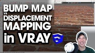 Getting Started Rendering in Vray (EP 5) - BUMP MAPS vs DISPLACEMENT MAPS in Vray for SketchUp