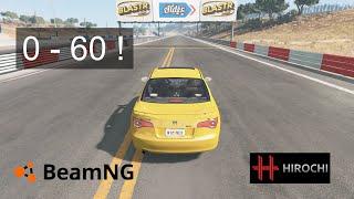 BeamNG.drive - Hirochi Sunburst 2.0 DCT Sport - Acceleration, Start Up, Rev