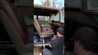 Giving 80s car seat that 50s look #rust #automobile #1957chevy #chevrolet #custom #restoration #fun