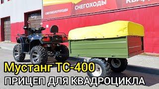 Обзор прицепа для квадроцикла МУСТАНГ ТС-400 от X-MOTORS